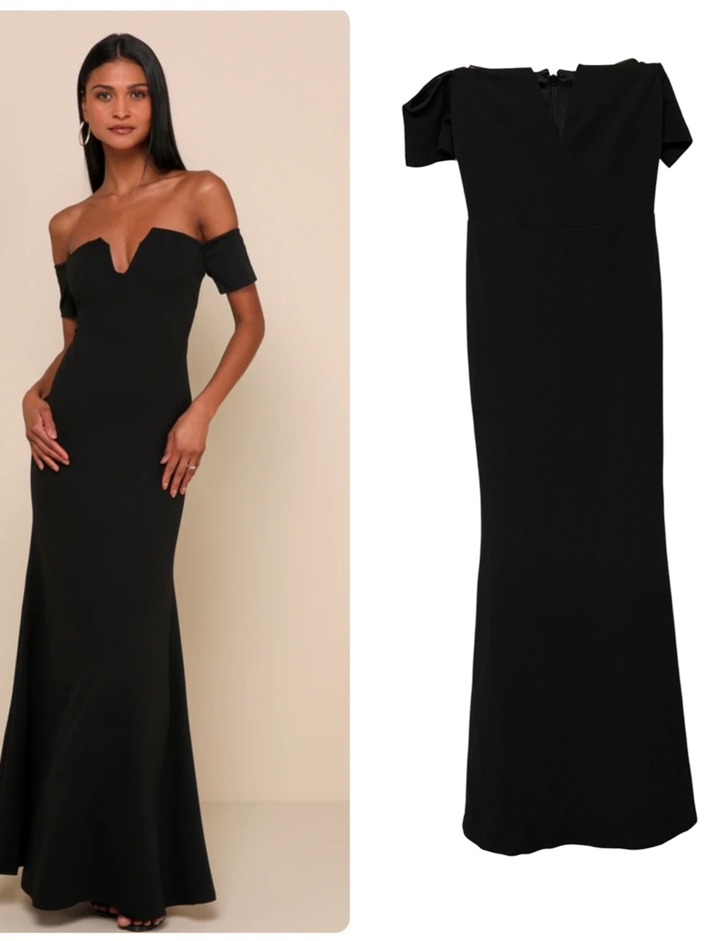 Lulus Lynne Black Off Theβ Shoulder Maxi Dress